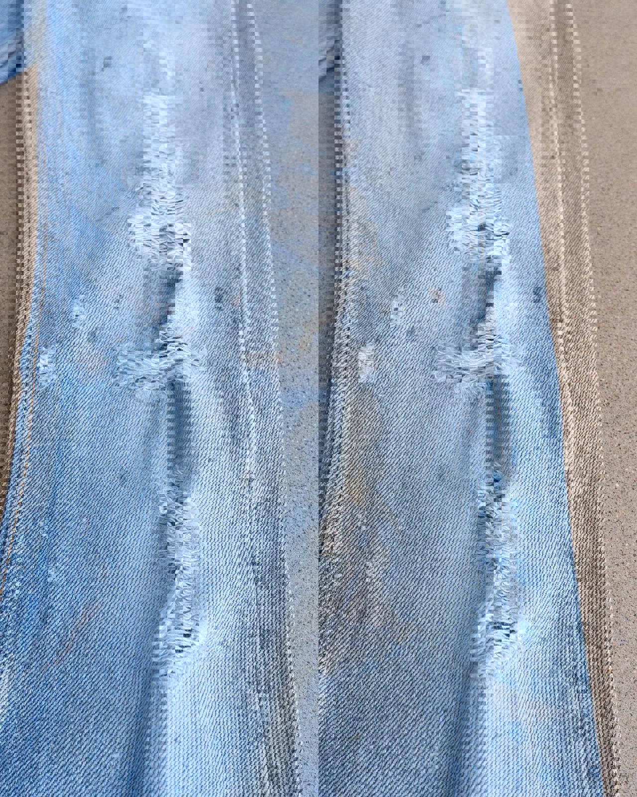 Vintage 90s Levi’s 501xx Jeans Button Fly Paint Distressed Men's Size 31x30 Made In USA