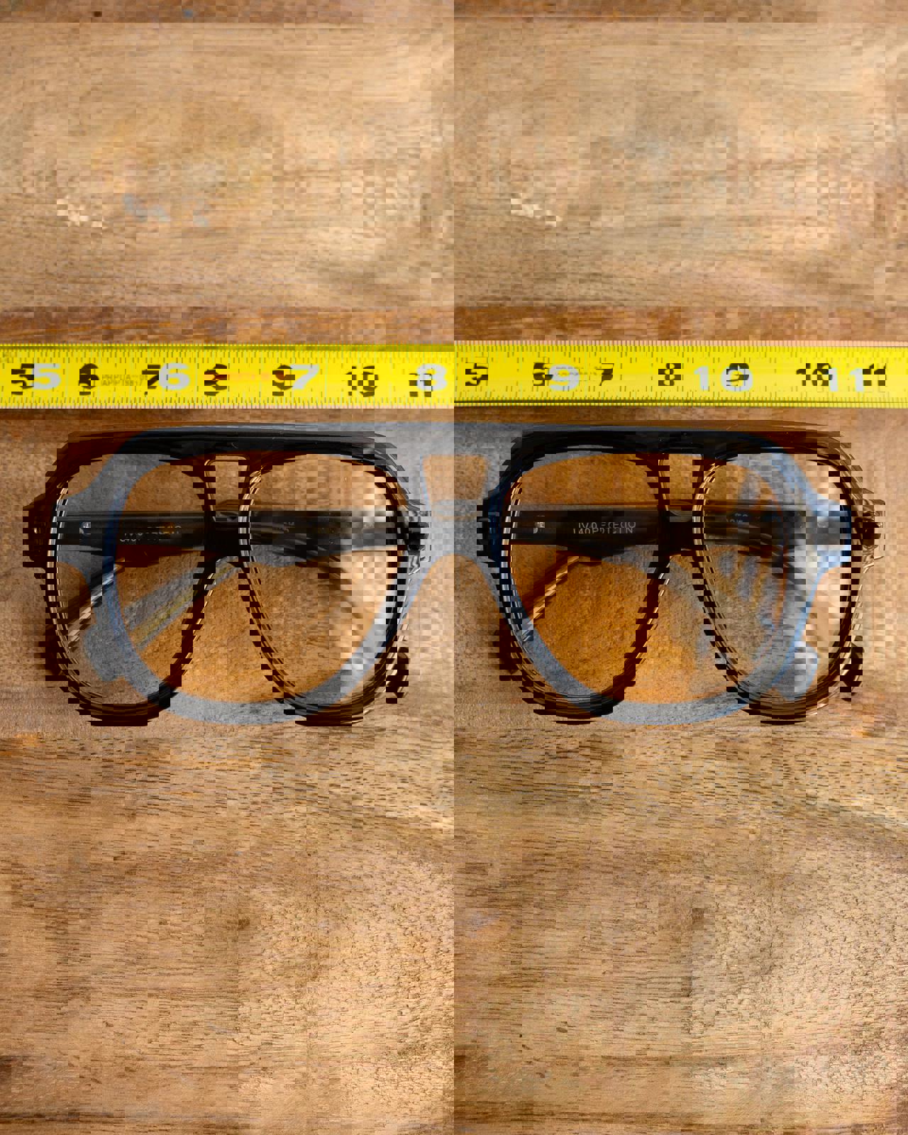Retro 80s Style Aviator Sunglasses Black Orange Tint Punk