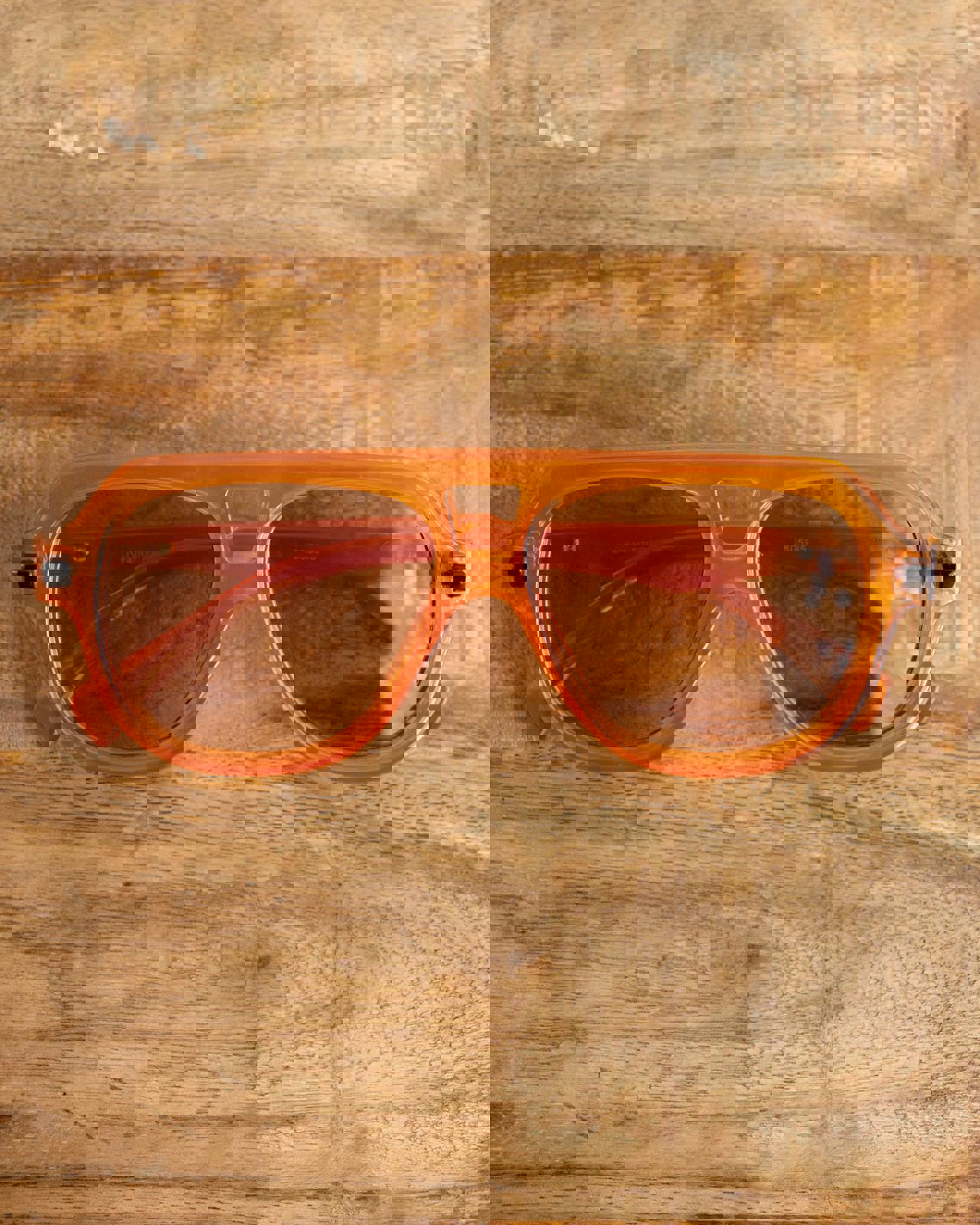 Retro 80s Style Aviator Sunglasses Orange Punk