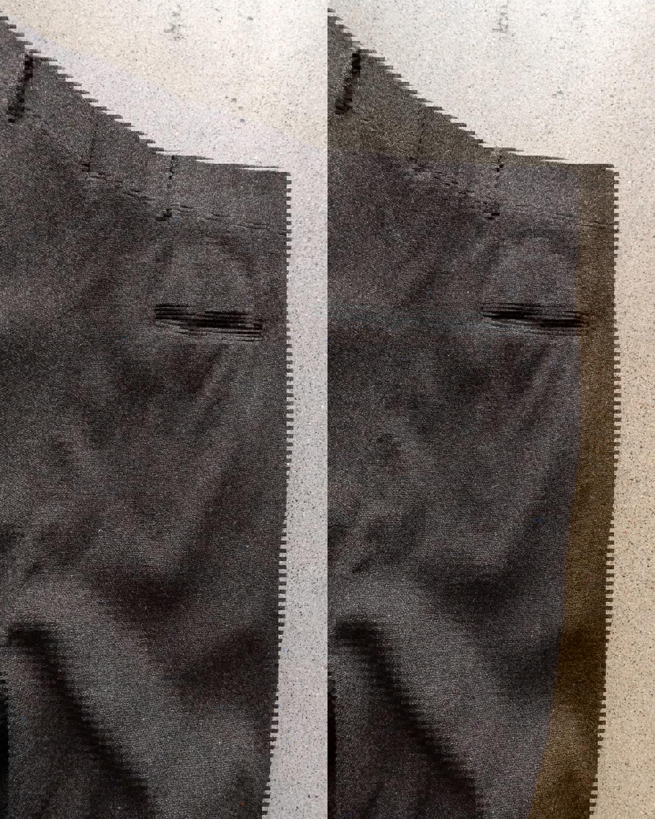 Vintage Brown Pleated Cuffed Wool Trouser Pants Straight Leg 100% Pure Wool Men's 37x29