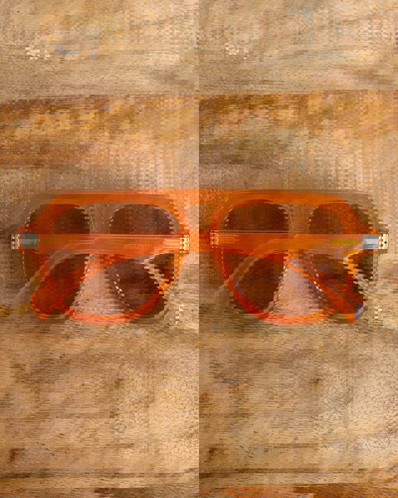 Retro 80s Style Aviator Sunglasses Orange Punk