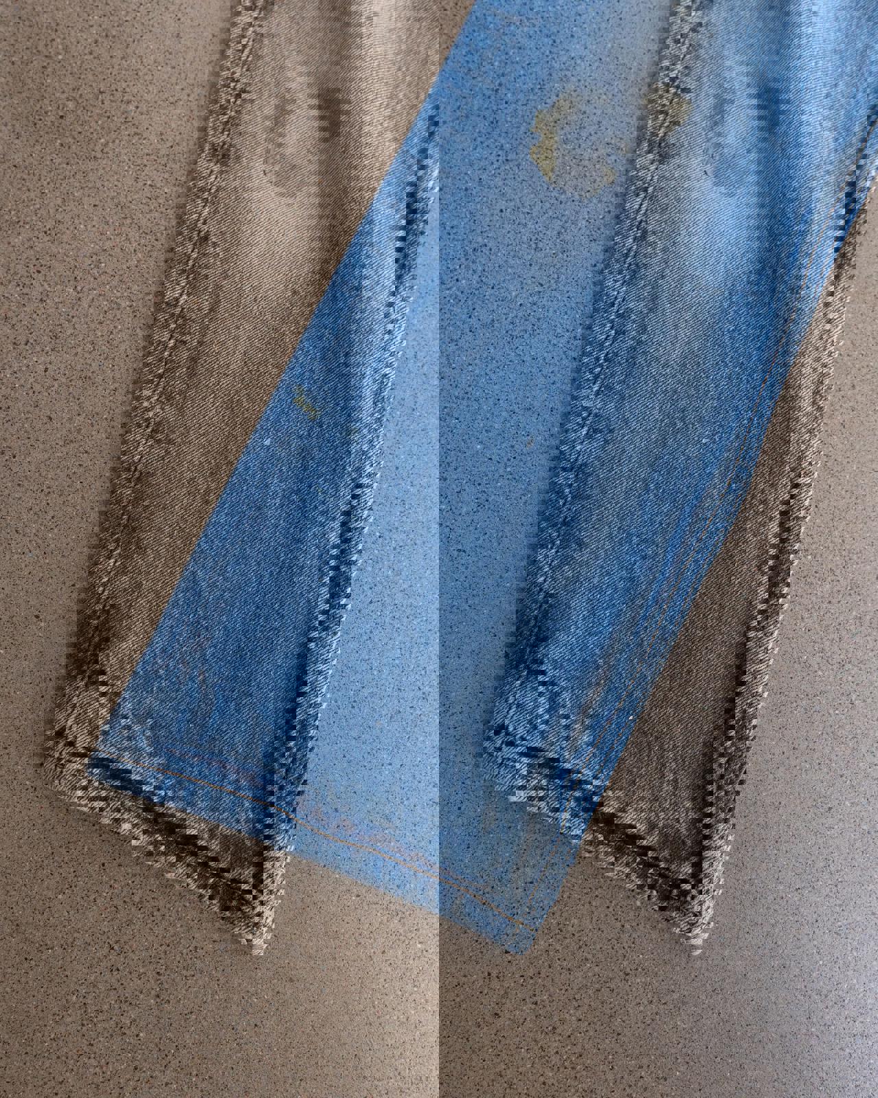 Vintage 90s Levi's 501 Jeans Button Fly Paint Splatter Distressed Men's 30x29