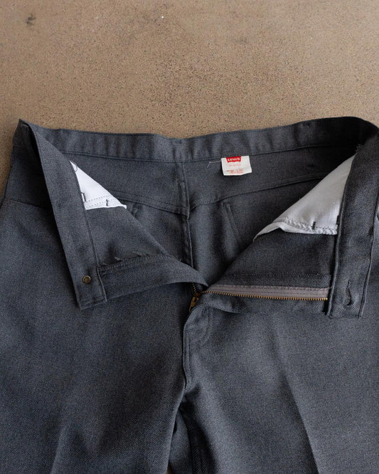 Vintage 70s Levi's 517 Flare Trouser Pants Gray Men's Size 38x28 Scovill Zipper Made In USA