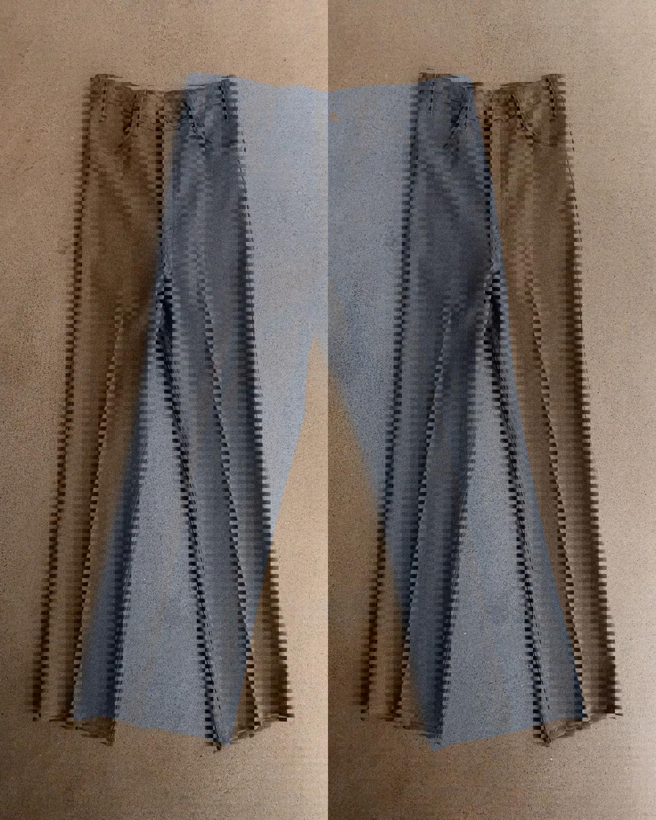 Vintage 70s Levi's 517 Flare Trouser Pants Gray Men's Size 38x28 Scovill Zipper Made In USA