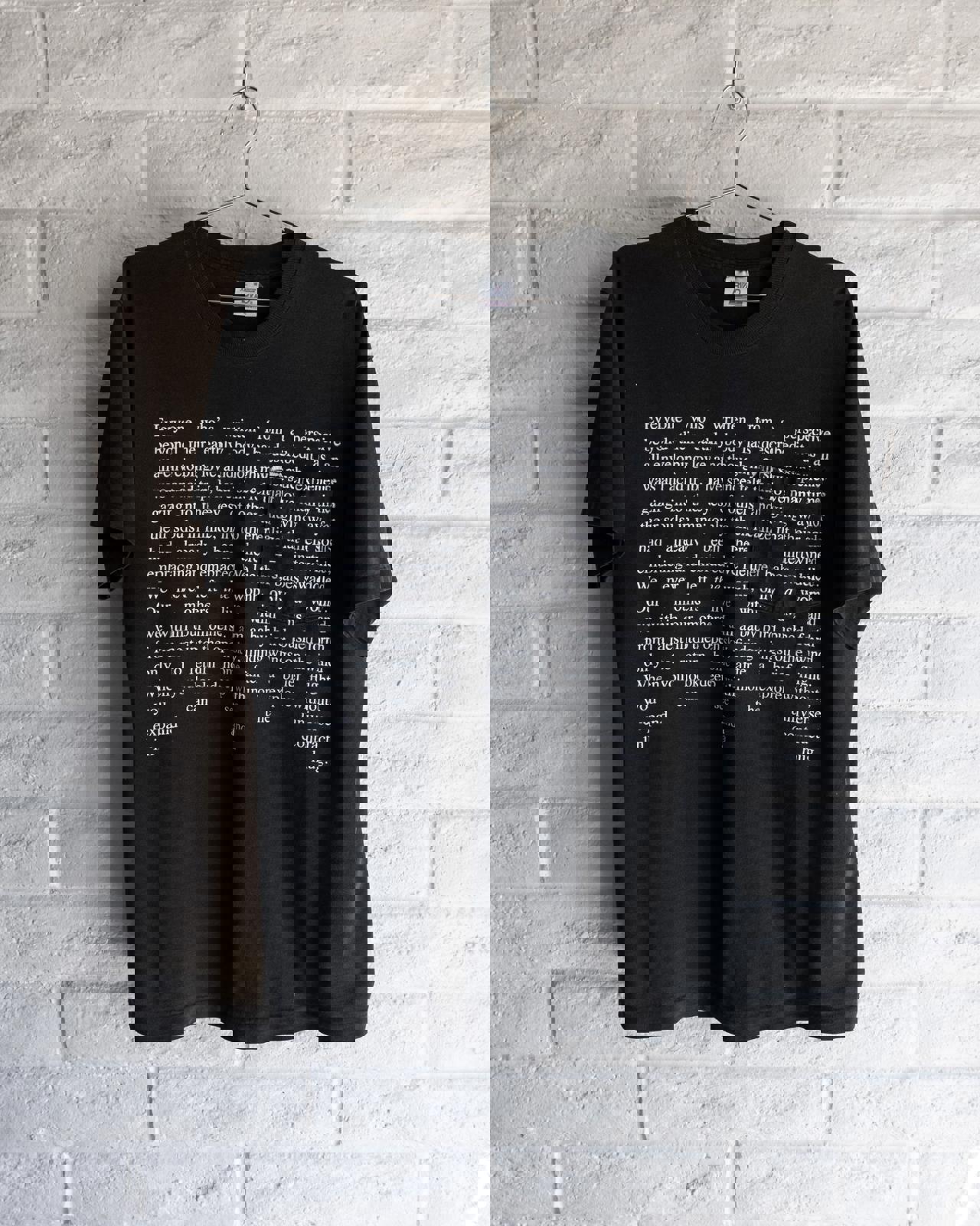 Vintage Spiritual Poem T Shirt Faded Single Stitch Men's Size XL Made in USA