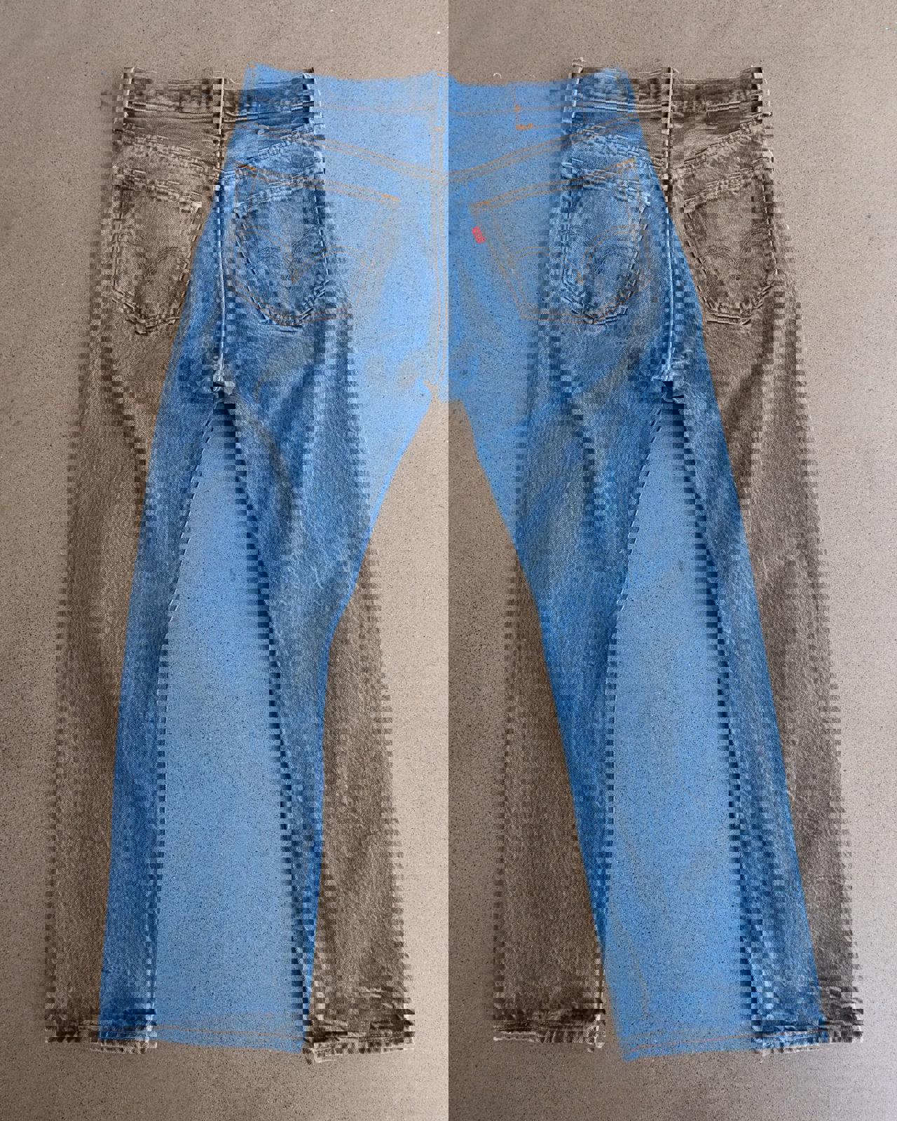 Vintage 90s Levi's 501 Jeans Button Fly Paint Splatter Distressed Men's 30x29
