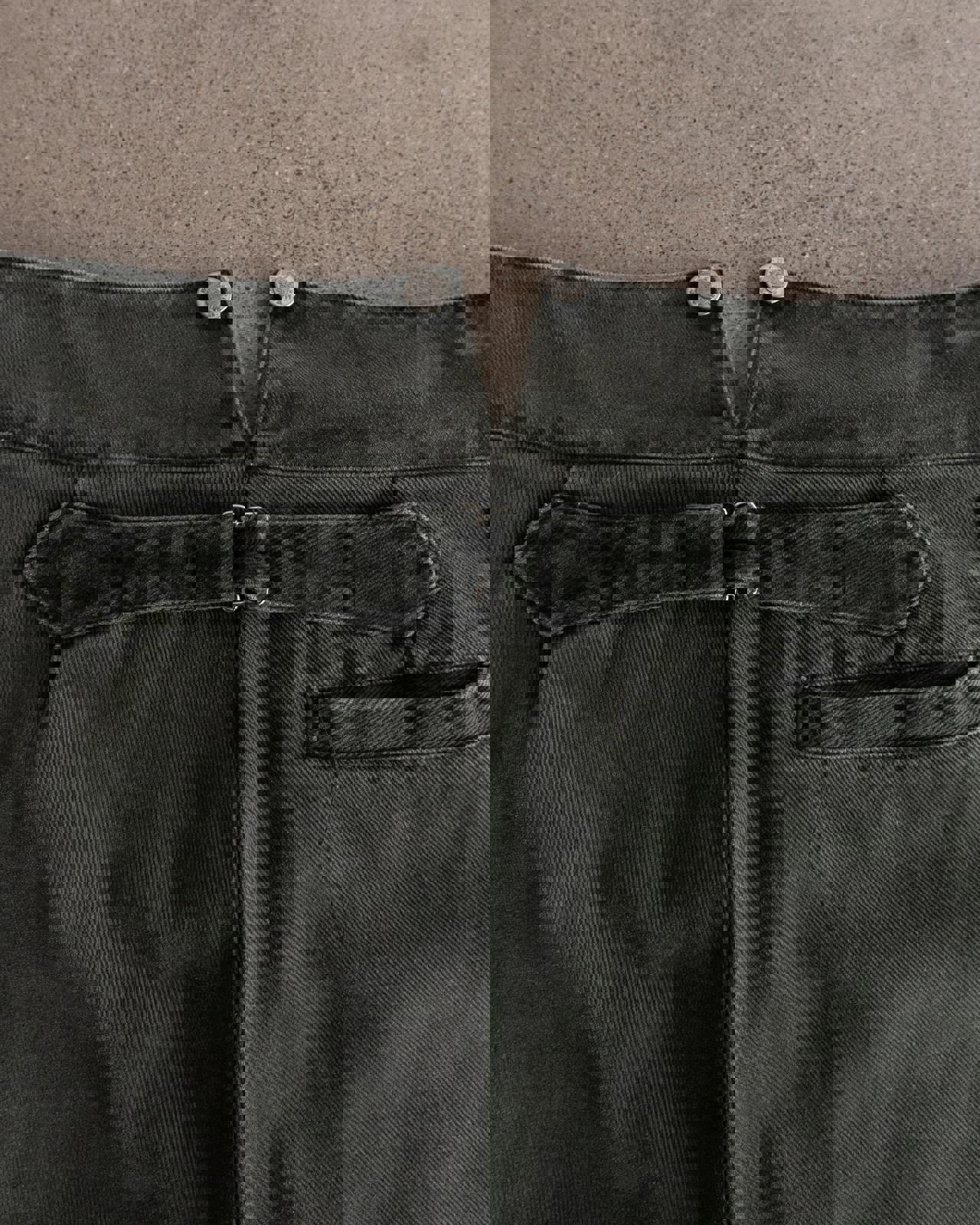Vintage Wah Maker Frontier Western Pants Buckle Back Released Hem Men's Size 36x30 Olive Green