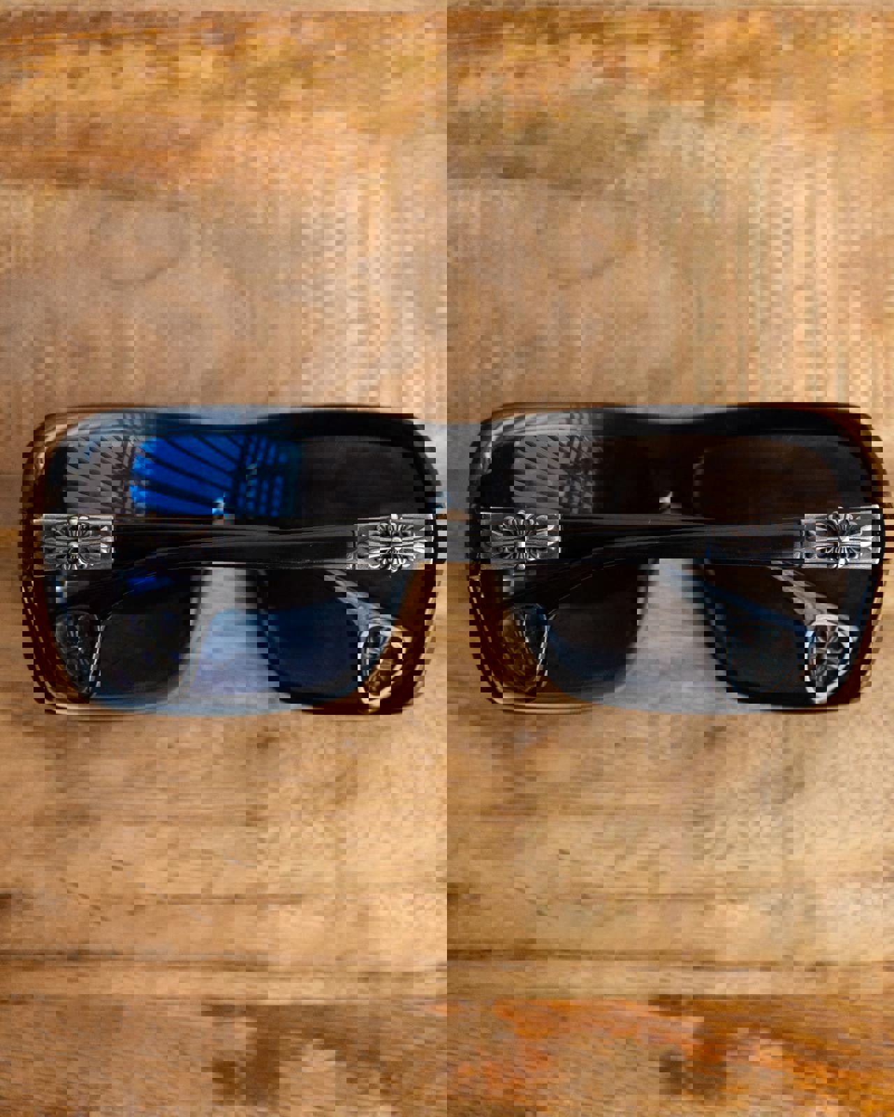 Chrome Hearts Thrust Sunglasses Black 925 Sterling Silver