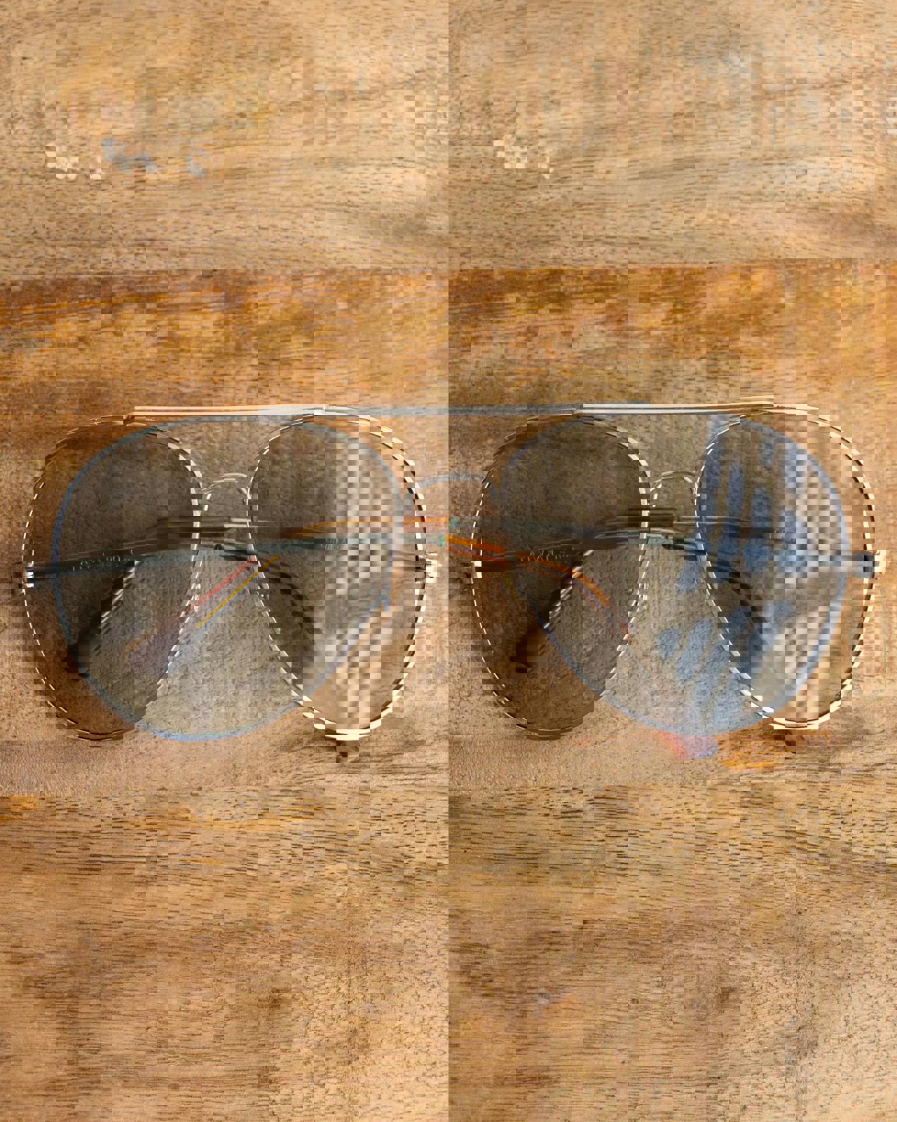 Vintage 70s 80s Lorillard Aviator Sunglasses Silver