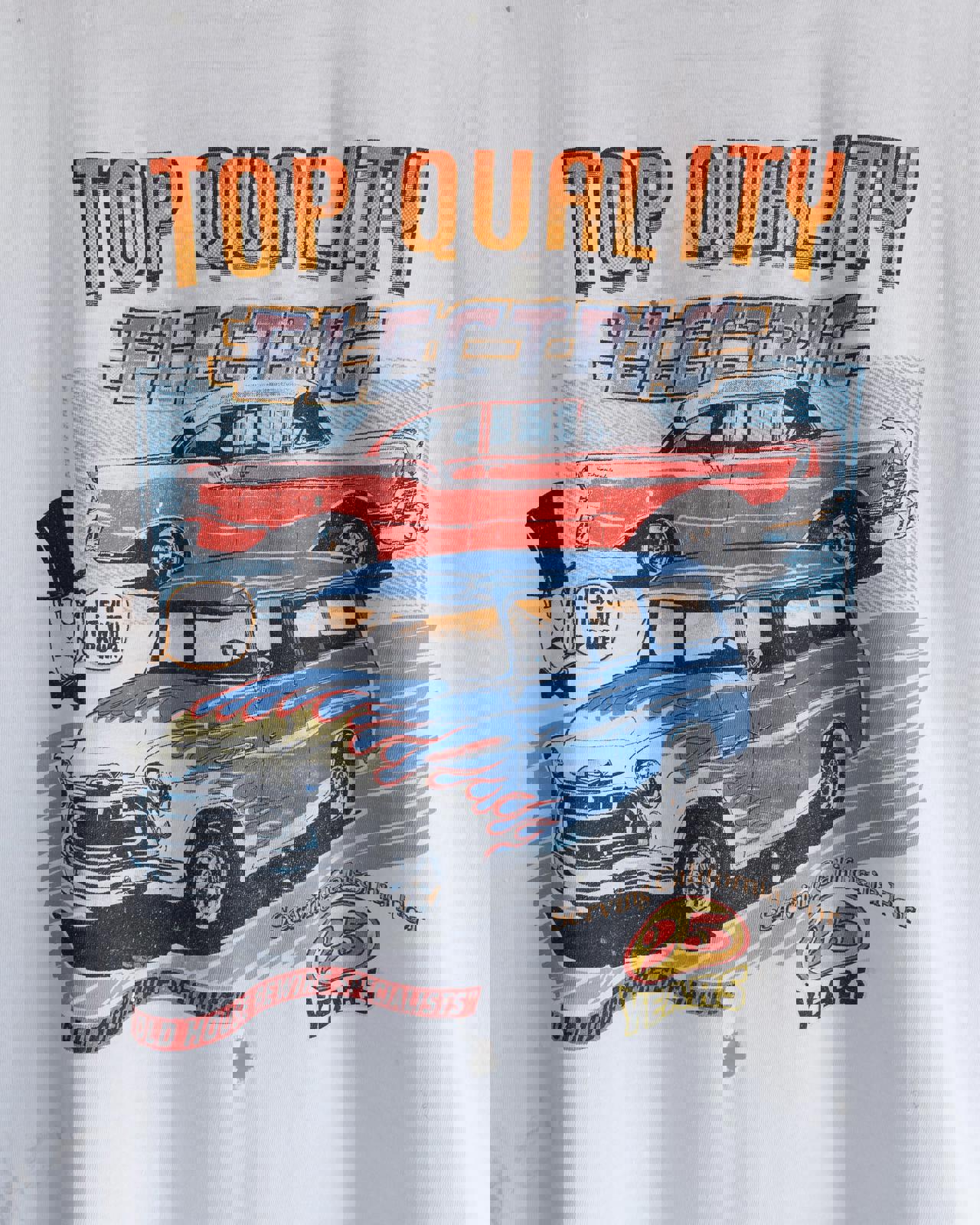 Vintage 90s Top Quality Electric Wiring T Shirt Retro Classic Cars Graphic Distressed Men's Size XL