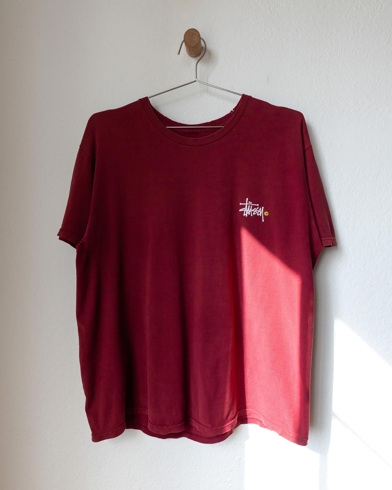 Vintage Stussy T Shirt Y2K Skater Faded Distressed Thrashed Men's Size XL