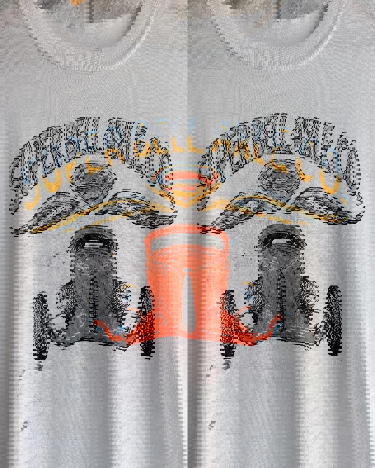 Vintage 80s Super Bell Axle Hot Rod T Shirt Single Stitch Distressed Men's L