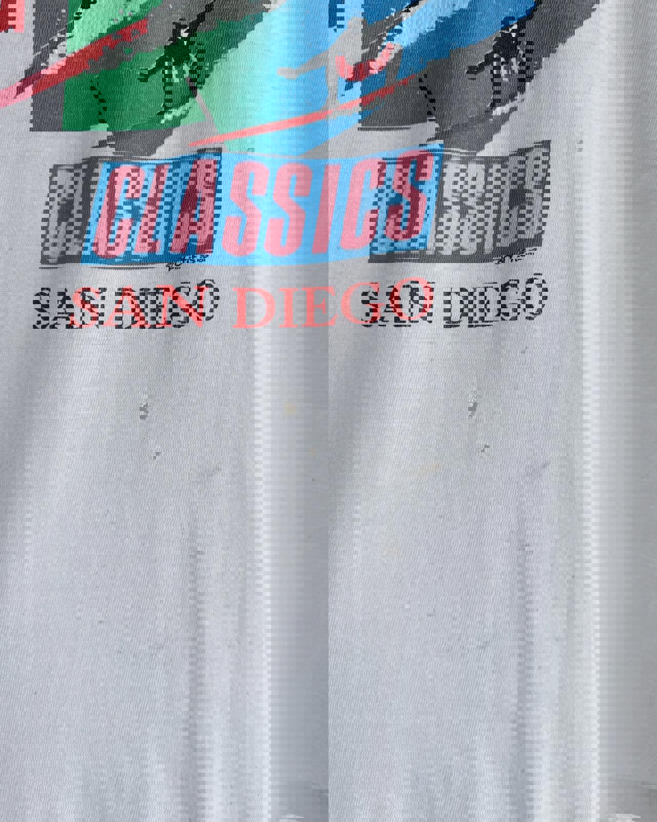 Vintage 80s Poly Tees Hawaii San Diego Long Boards T Shirt Single Stitch Distressed Men's L