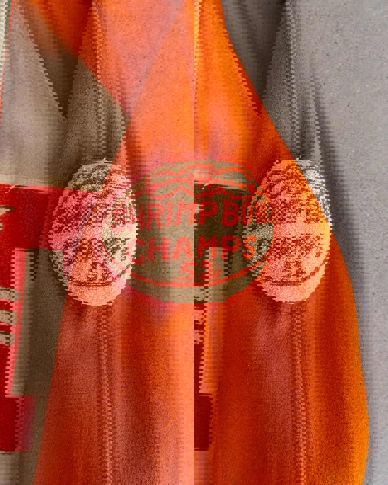 Vintage 40s 50s Orange Reversible Wool Satin Varsity Jacket T Letter Chenille Patch Men's 46 - L/XL Made In USA