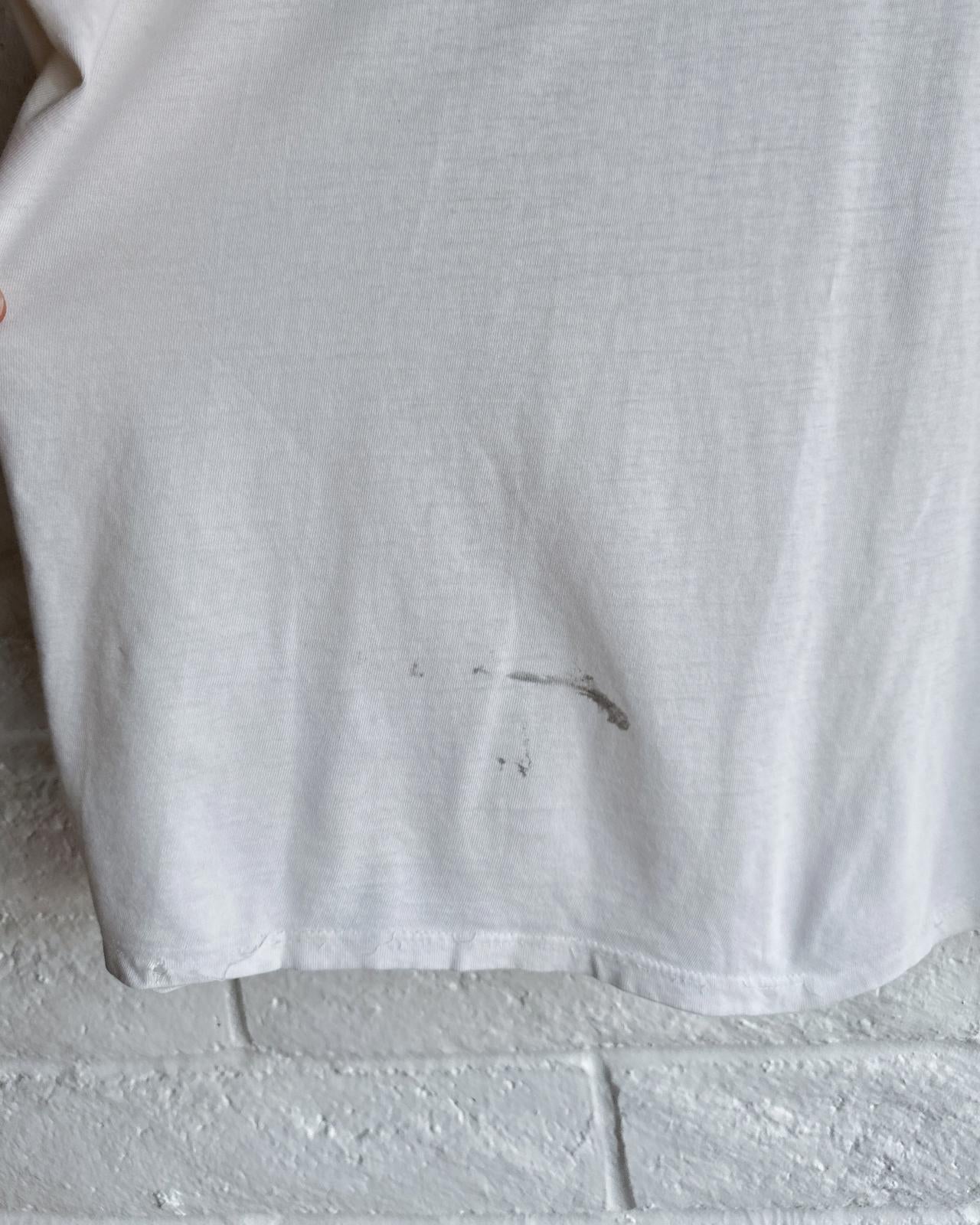 Vintage 90s Bonjour International T Shirt Single Stitch Thrashed Men's XL