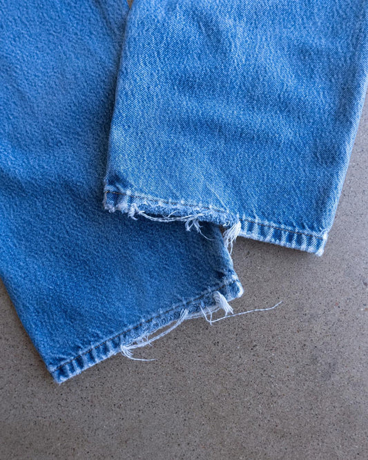 Vintage Wrangler Jeans Y2K Faded Distressed Baggy Men's Size 37x29