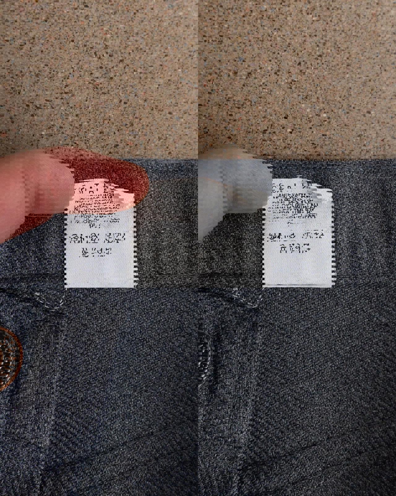 Vintage 70s Levi's 517 Flare Trouser Pants Gray Men's Size 38x28 Scovill Zipper Made In USA