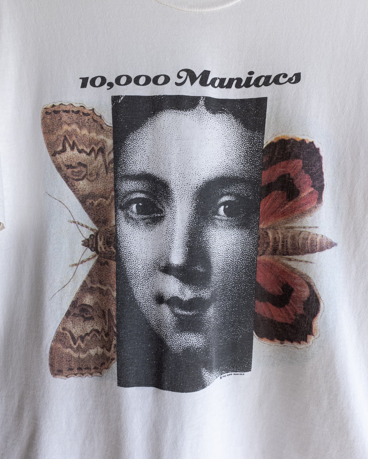 Vintage 90s 10,000 Maniacs Our Time In Eden Tour Single Stitch T Shirt Double-Sided Men's Size L Made in USA
