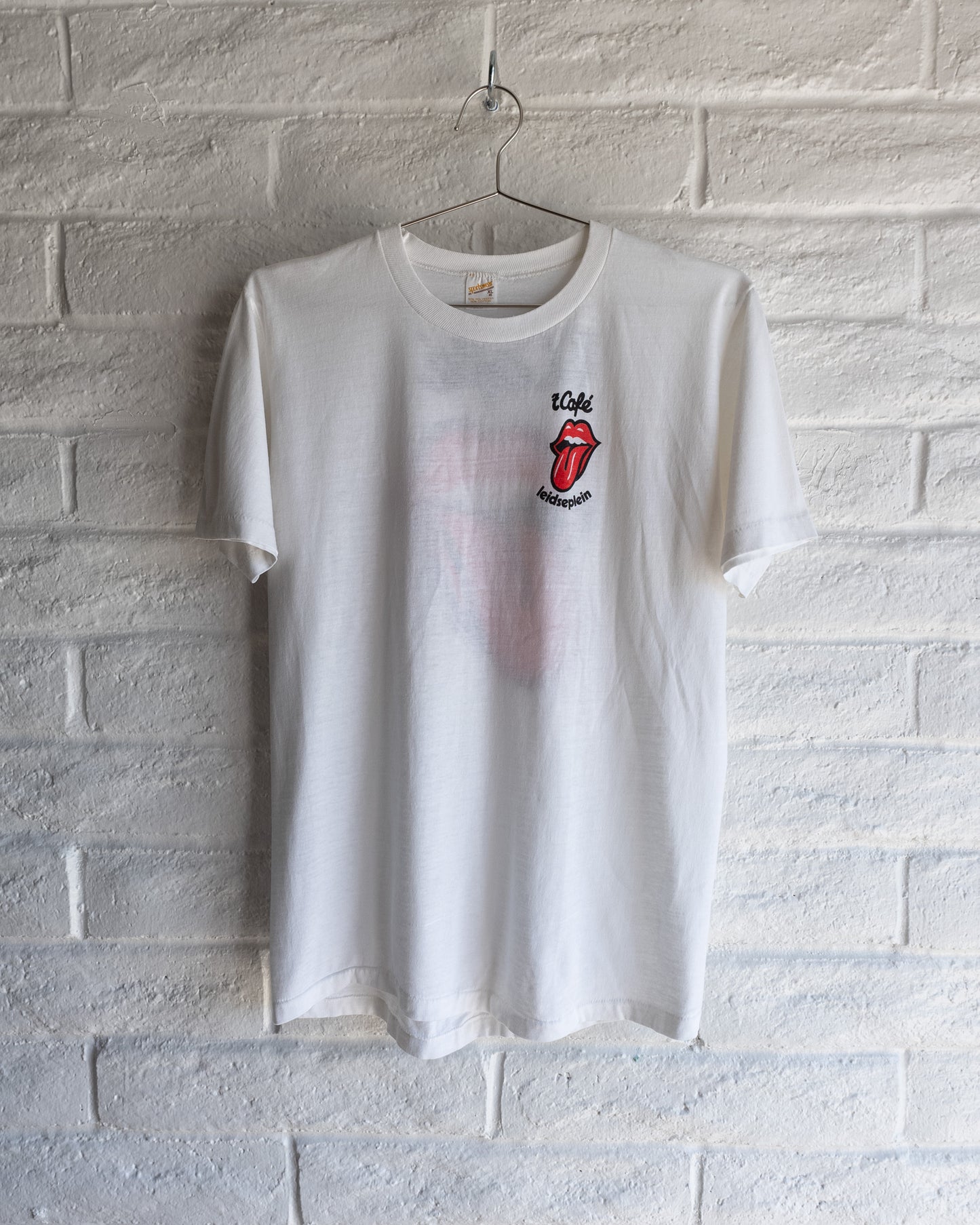Vintage 80s The Rolling Stones ‘t Cafe Amsterdam Holland T Shirt Single Stitch Men's Size XL Made in USA
