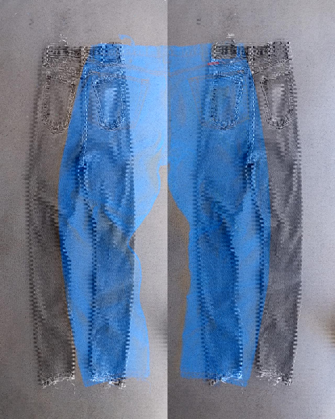 Vintage Wrangler Jeans Y2K Faded Distressed Baggy Men's Size 37x29