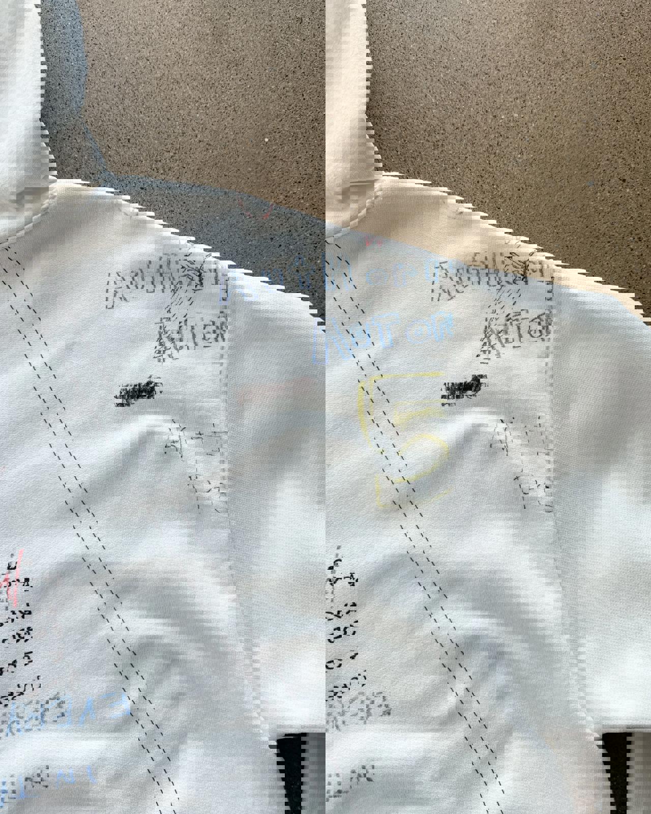 Los Angeles Apparel Yeezy Season 5 Scribble Hoodie ERD Henri Alexander Levy Sample Men's M