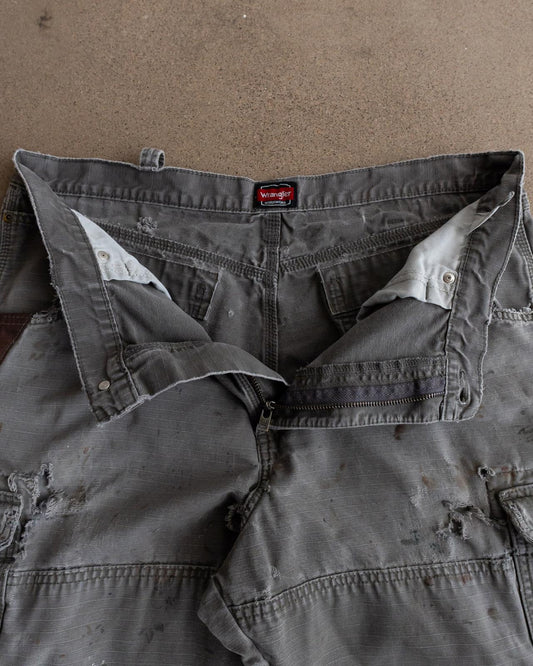 Vintage Wrangler Workwear Carpenter Pants Y2K Thrashed Distressed Men's 37x28