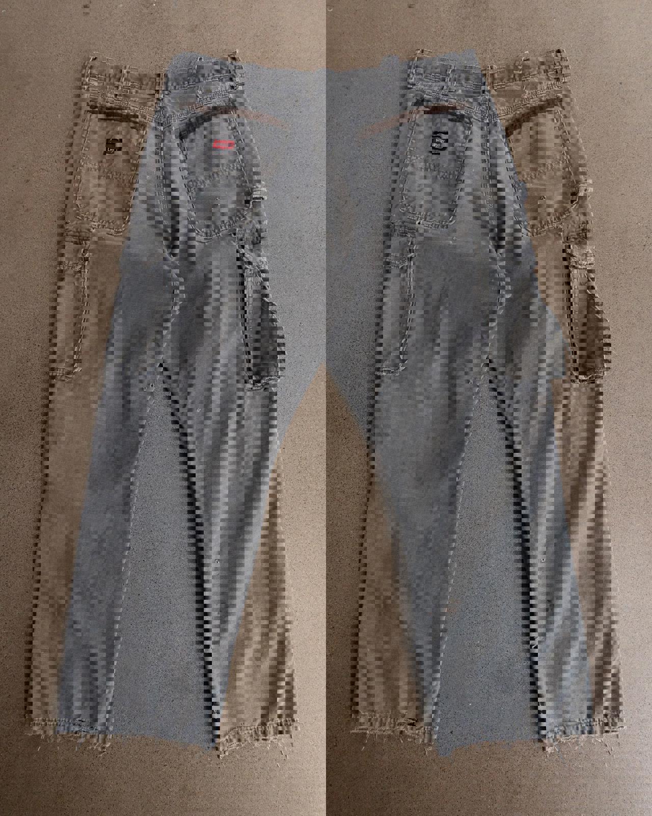 Vintage Wrangler Workwear Carpenter Pants Y2K Thrashed Distressed Men's 37x28