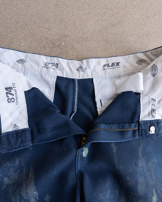 Vintage Dickies 874 Pants Paint Splatter Thrashed Size 33x30