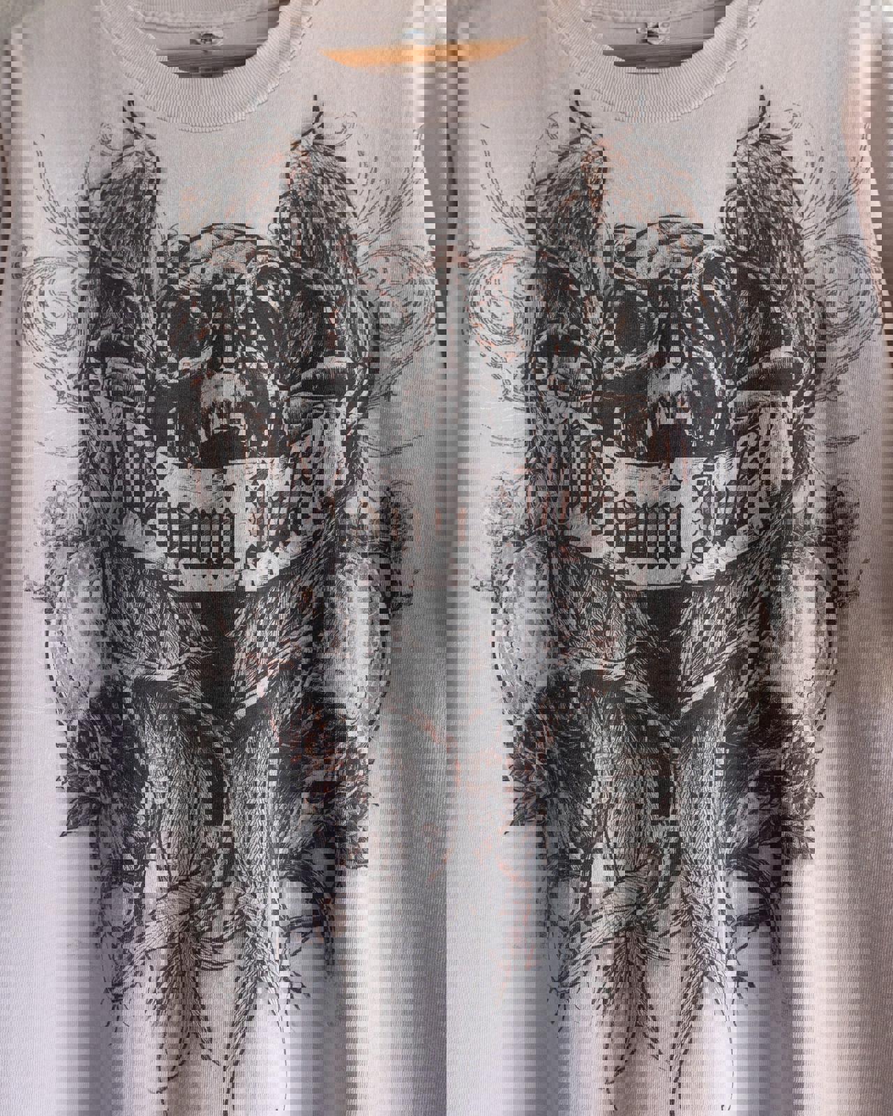 Vintage Miami Ink T Shirt Y2K Tattoo Skull Wings Men's Size XL