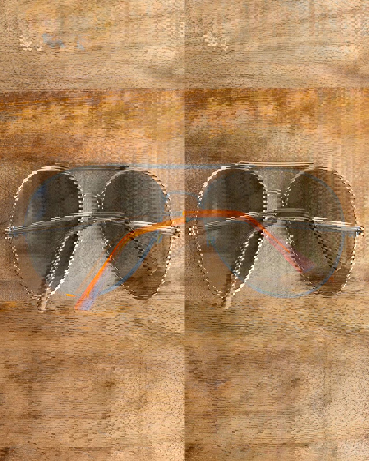 Vintage 70s 80s Lorillard Aviator Sunglasses Silver