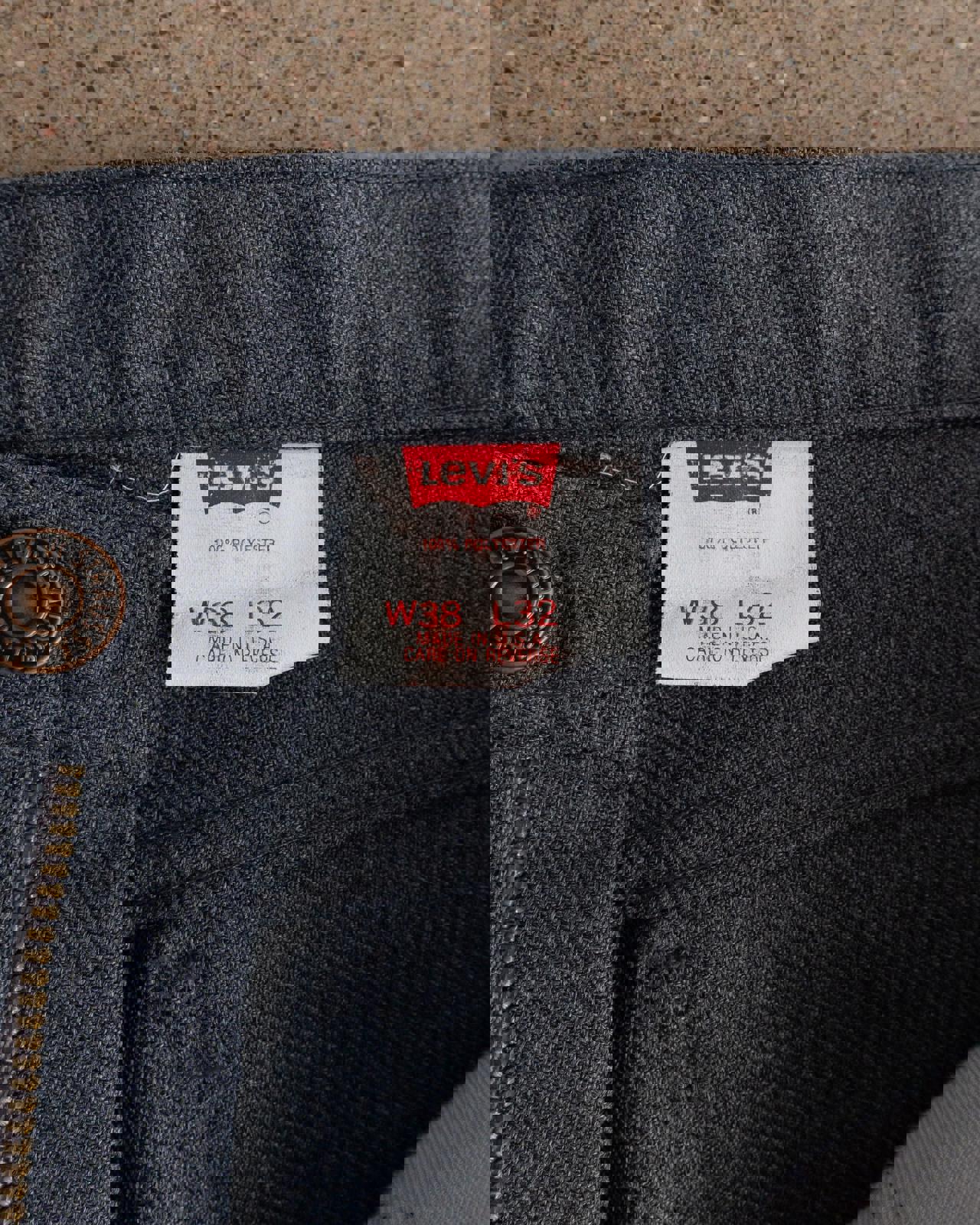 Vintage 70s Levi's 517 Flare Trouser Pants Gray Men's Size 38x28 Scovill Zipper Made In USA