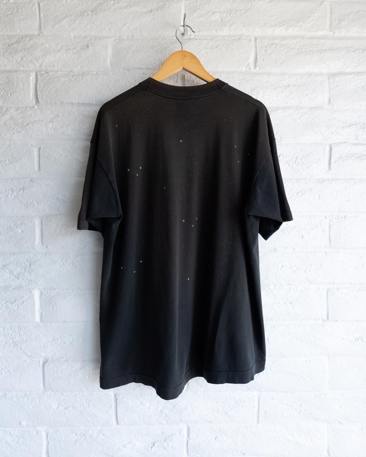 Vintage 90s Wizard AOP Single Stitch T Shirt Sun Faded Distressed Men's Size L