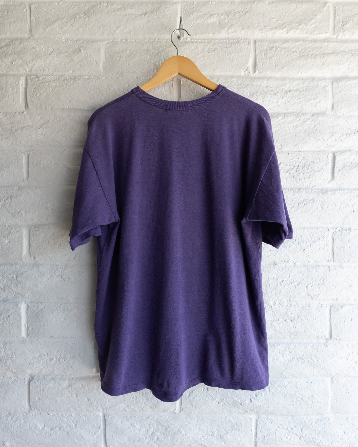 Vintage A Bath Ape Baseball Graphic T Shirt Purple Men's Size Large Made In Japan