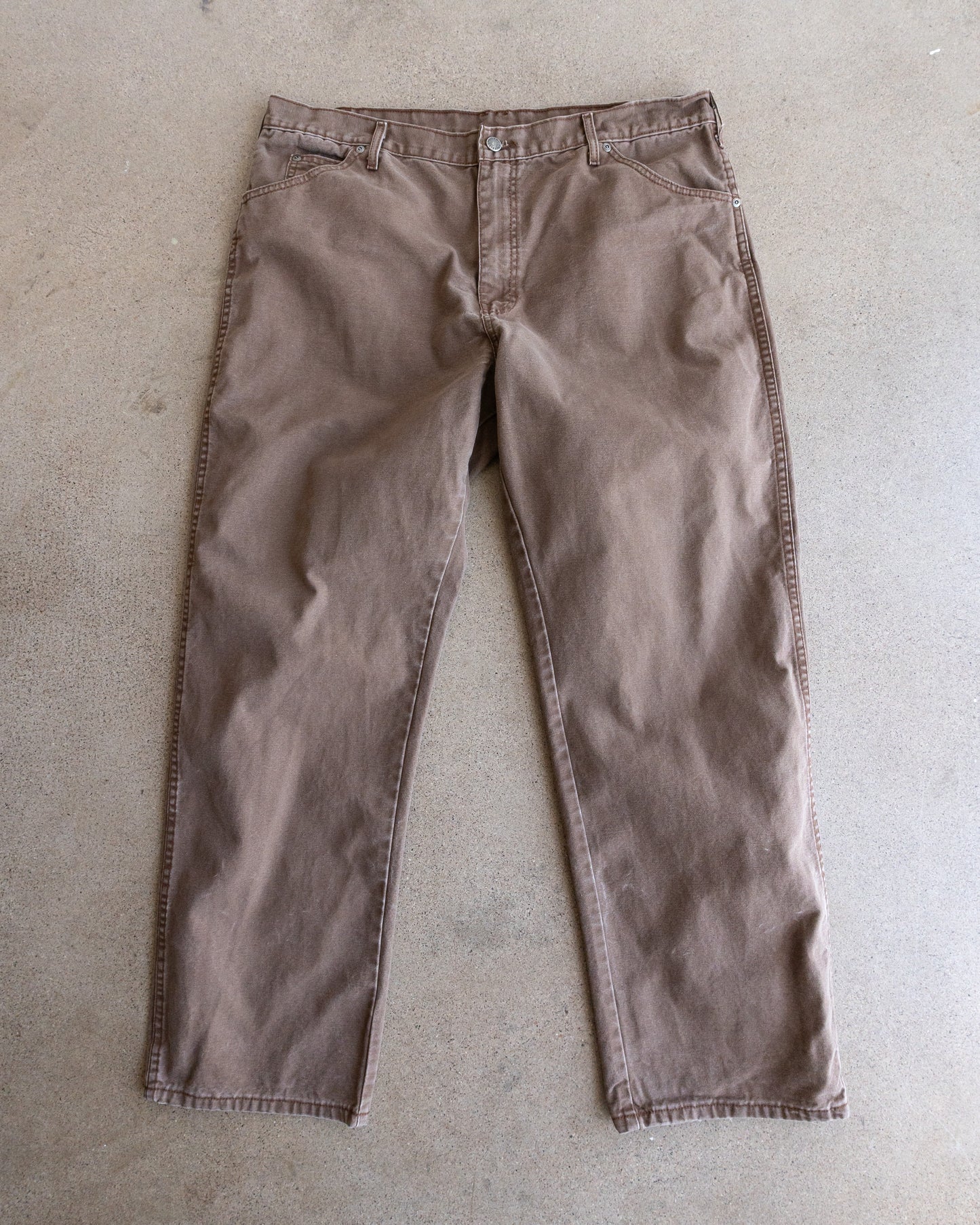Vintage Dickies Carpenter Pants Y2K Baggy Workwear Men's 39x30 Brown