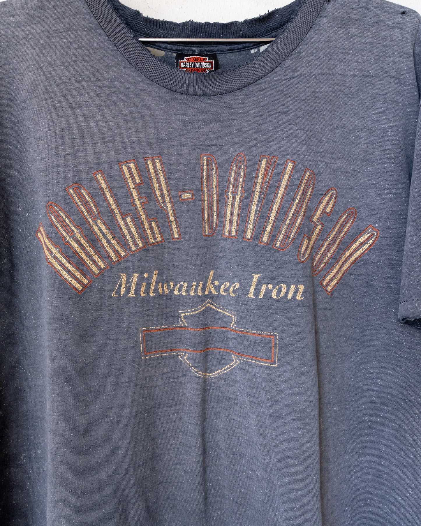 Vintage 90s Harley Davidson Milwaukee T Shirt Faded Distressed Single Stitch Men's L Made In USA