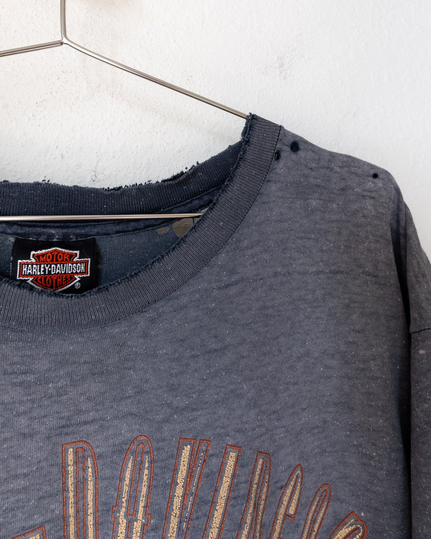 Vintage 90s Harley Davidson Milwaukee T Shirt Faded Distressed Single Stitch Men's L Made In USA