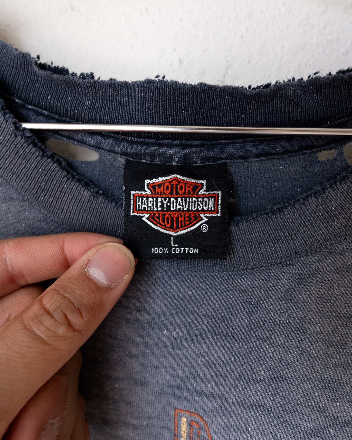 Vintage 90s Harley Davidson Milwaukee T Shirt Faded Distressed Single Stitch Men's L Made In USA
