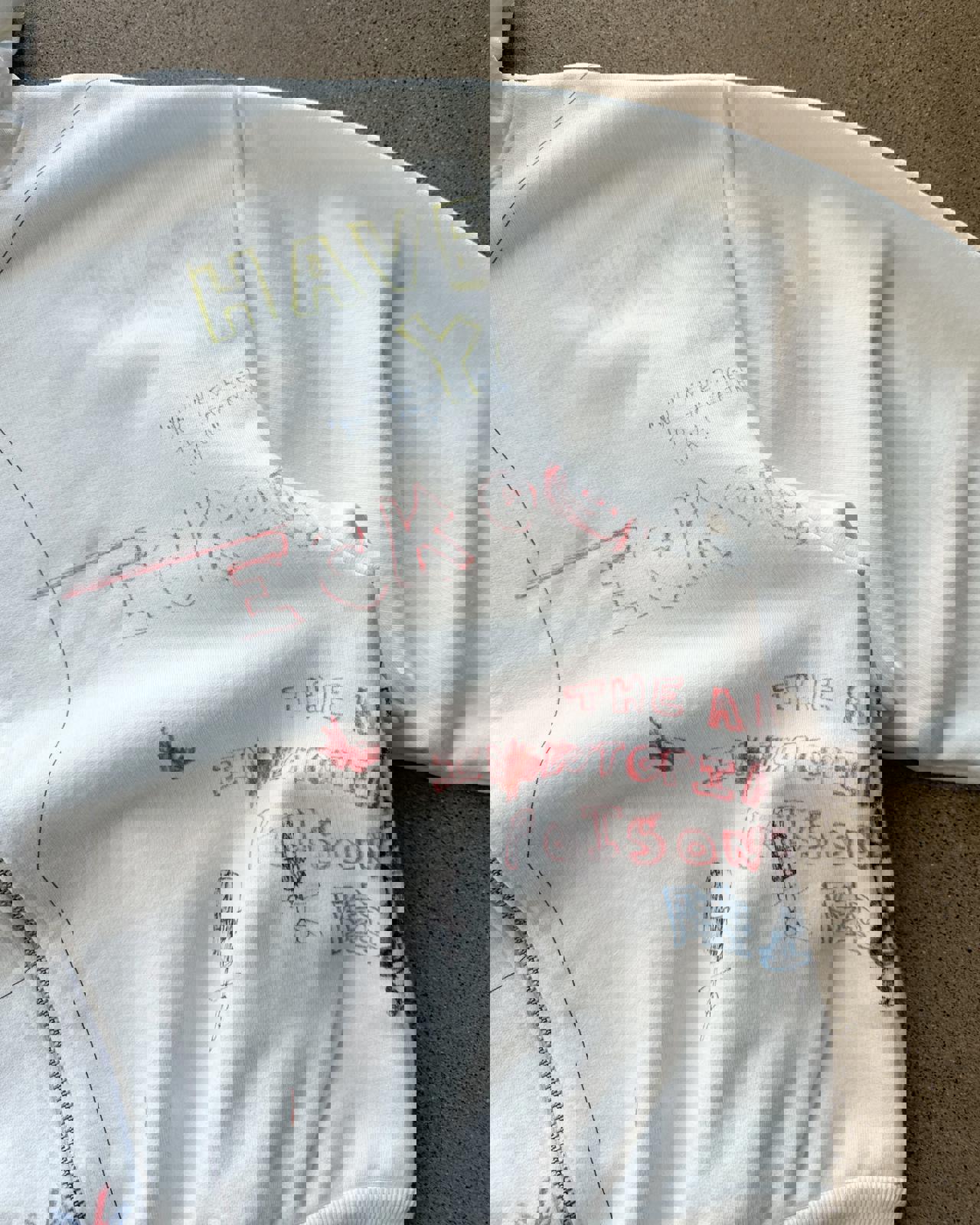 Los Angeles Apparel Yeezy Season 5 Scribble Hoodie ERD Henri Alexander Levy Sample Men's M