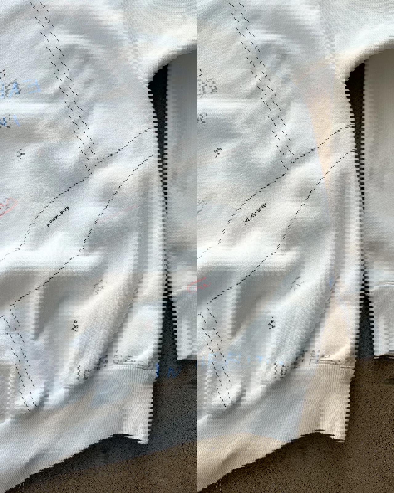 Los Angeles Apparel Yeezy Season 5 Scribble Hoodie ERD Henri Alexander Levy Sample Men's M