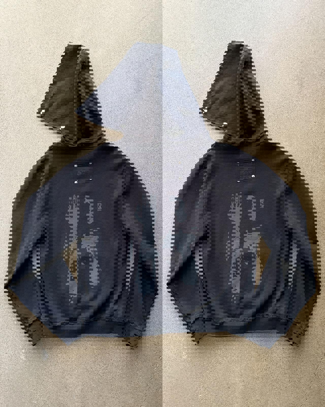 2144 Museum Dopamine MC4 Hoodie V2 Men's L Faded Distressed