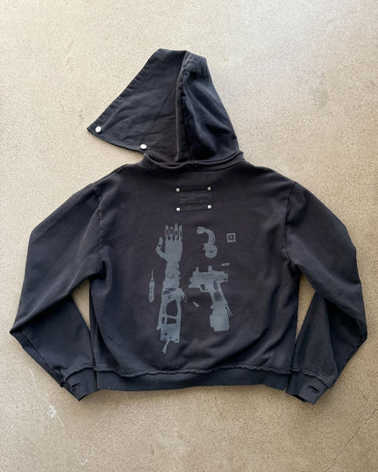 2144 Museum Dopamine MC4 Hoodie V2 Men's L Faded Distressed