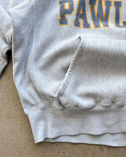 Thrashed Vintage 1970s Champion Reverse Weave Hoodie Trinity Pawling Men's M College Prep Boarding School Distressed
