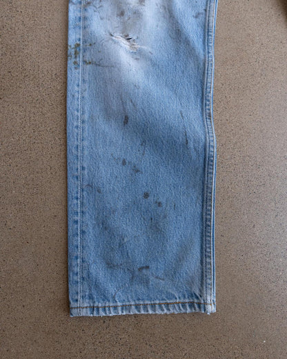 Vintage 90s Levi’s 501xx Jeans Button Fly Paint Distressed Men's Size 31x30 Made In USA