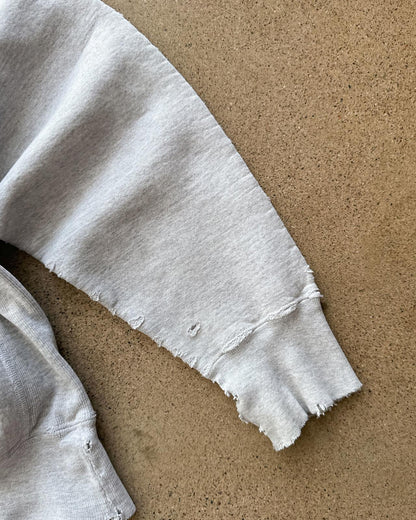 Thrashed Vintage 1970s Champion Reverse Weave Hoodie Trinity Pawling Men's M College Prep Boarding School Distressed