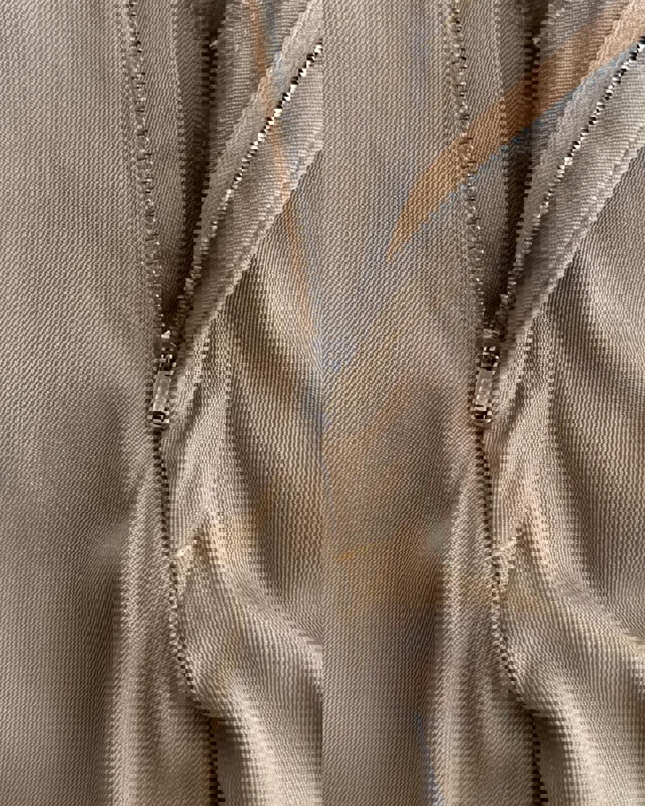 Vintage 50s 60s Khaki Gaberdine Trouser Pants Highrise 30x30