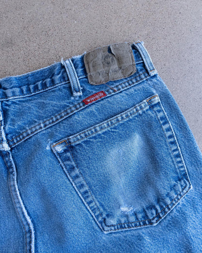 Vintage Wrangler Jeans Y2K Faded Distressed Baggy Men's Size 37x29