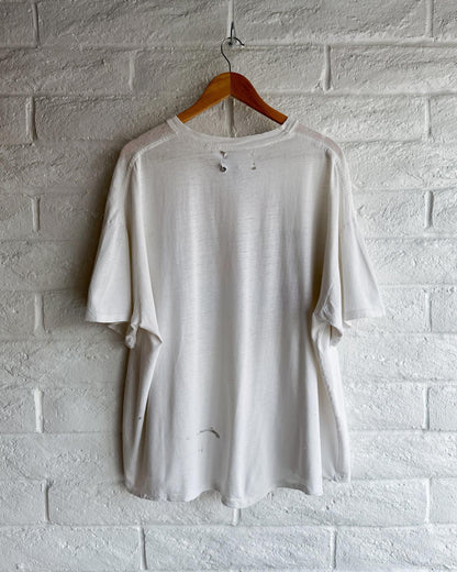 Vintage 90s Bonjour International T Shirt Single Stitch Thrashed Men's XL