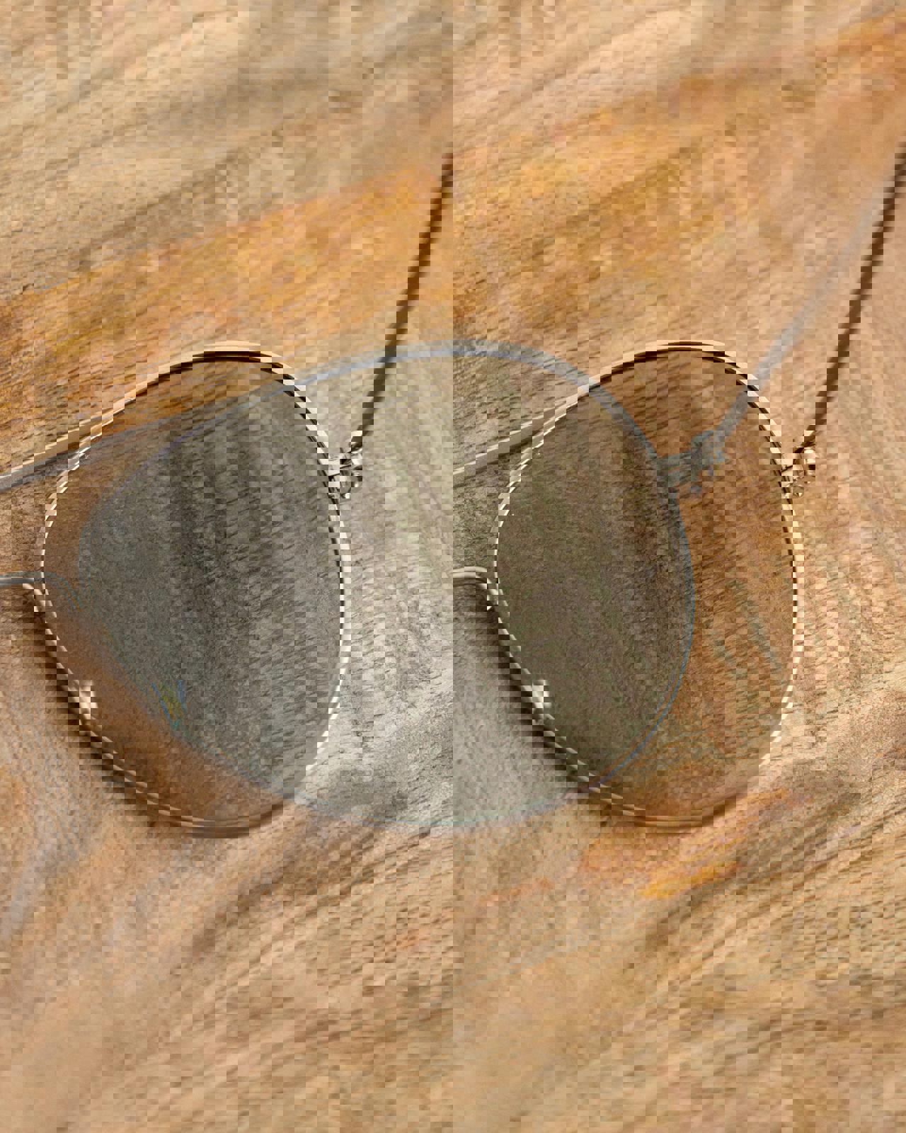Vintage 70s 80s Lorillard Aviator Sunglasses Silver