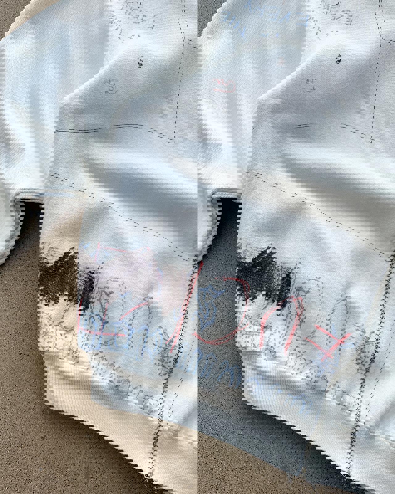 Los Angeles Apparel Yeezy Season 5 Scribble Hoodie ERD Henri Alexander Levy Sample Men's M