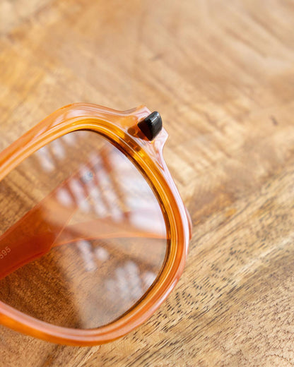 Retro 80s Style Aviator Sunglasses Orange Punk